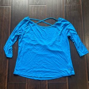 Splits 59 Blue Yoga Top, size Medium